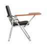 Írólapos szék, fekete/natúr, SONER Írólapos szék, fekete/natúr, SONER