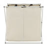 Szennyestartó kosár szövetből, szürke-bézs, LAUNDRY TYP 2 Szennyestartó kosár szövetből, szürke-bézs, LAUNDRY TYP 2