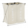 Szennyestartó kosár szövetből, szürke-bézs, LAUNDRY TYP 2 Szennyestartó kosár szövetből, szürke-bézs, LAUNDRY TYP 2
