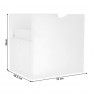 Tároló doboz, fehér, TOFI  NEW