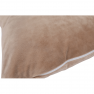 Párna, bársony anyag bézs, 45x45, ALITA TYP 9