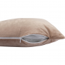 Párna, bársony anyag bézs, 45x45, ALITA TYP 9