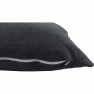 Párna, bársony anyag sötétszürke, 45x45, ALITA TYP 8