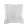 Párna, fehér, 45x45, RABITA NEW TYP 7