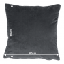 Párna, selymes szövet sötétszürke, OLAJA TYP 8 Párna, selymes szövet sötétszürke, OLAJA TYP 8