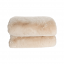 Szőrmés pléd, bézs, 150x180, RABITA NEW TYP 2