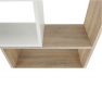 Többfunkciós könyvespolc, fehér/tölgy sonoma, ASTA