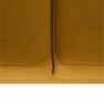 Teljesen kárpitozott heverő, 3-as ülés, mustár színű szövet, LUANA