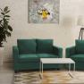 Teljesen kárpitozott heverő, 3-as ülés, smaragd szövet, LUANA Teljesen kárpitozott heverő, 3-as ülés, smaragd szövet, LUANA
