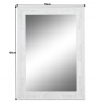 Tükör, fehér keret, MALKIA TYP 9
