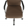 Irodai szék, textilbőr/fém, taupe/króm, FARAN Irodai szék, textilbőr/fém, taupe/króm, FARAN