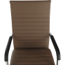 Irodai szék, textilbőr/fém, taupe/króm, FARAN Irodai szék, textilbőr/fém, taupe/króm, FARAN