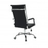 Irodai szék, textilbőr/fém, fekete/króm, FARAN Irodai szék, textilbőr/fém, fekete/króm, FARAN