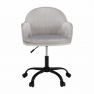 Irodai szék, Velvet anyag világosszürke/fekete, EROL