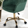 irodai szék, zöld Velvet szövet/arany, EROL
