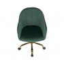 irodai szék, zöld Velvet szövet/arany, EROL