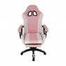 Irodai/gamer szék RGB LED világítással, rózsaszín/fehér, JOVELA Irodai/gamer szék RGB LED világítással, rózsaszín/fehér, JOVELA