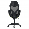 Irodai/gamer szék, fekete/zöld, JORIK