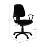 Irodaiszék, fekete, COLBY NEW Irodaiszék, fekete, COLBY NEW