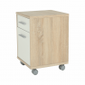 Irodai konténer, sonoma tölgy/fehér, JOHAN 2 NEW 07