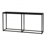 Konzolasztal ipari stílusban, sötétszürke grafit/fekete, BUSTA Konzolasztal ipari stílusban, sötétszürke grafit/fekete, BUSTA