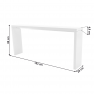 Konzolasztal, fehér, FITRON Konzolasztal, fehér, FITRON