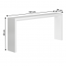 Konzolasztal, fehér, FITRON Konzolasztal, fehér, FITRON