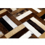 Luxus bőrszőnyeg, barna/fekete/bézs, patchwork, 120x180 , bőr TIP 2 Luxus bőrszőnyeg, barna/fekete/bézs, patchwork, 120x180 , bőr TIP 2