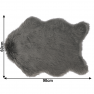 Műszőrme, szürke, 60x90, EBONY TYP 5