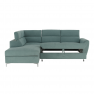 Kinyitható sarok ülőgarnitúra, mentol színű, balos, PENNY ROH