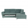 Kinyitható sarok ülőgarnitúra, mentol színű, jobbos, PENNY ROH