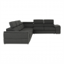 Sarok ülőgarnitúra, szürke, SEGORIA LUX Sarok ülőgarnitúra, szürke, SEGORIA LUX