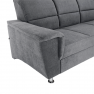 Kinyitható ülőgarnitúra, szürke szövet, jobbos, SANTIAGO Kinyitható ülőgarnitúra, szürke szövet, jobbos, SANTIAGO