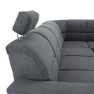 Kinyitható ülőgarnitúra, szürke szövet, jobbos, SANTIAGO Kinyitható ülőgarnitúra, szürke szövet, jobbos, SANTIAGO