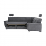 Kinyitható ülőgarnitúra, szürke szövet, jobbos, SANTIAGO Kinyitható ülőgarnitúra, szürke szövet, jobbos, SANTIAGO