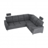 Kinyitható ülőgarnitúra, szürke szövet, jobbos, SANTIAGO Kinyitható ülőgarnitúra, szürke szövet, jobbos, SANTIAGO