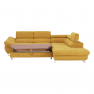 Sarokülőgarnitúra, mustár, jobbos, FABIA