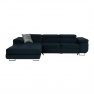 Sarokülőgarnitúra, kék, balos kivitel, AMARETA Sarokülőgarnitúra, kék, balos kivitel, AMARETA