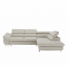 Sarokülőgarnitúra, szürke-bézs taupe, jobbos, FABIA