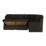 Szétnyitható sarokülőgarnitúra, barna, jobbos, MORAG