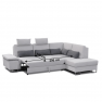 Szétnyitható sarokülőgarnitúra, világosszürke/sötétszürke, jobbos, DAFY Szétnyitható sarokülőgarnitúra, világosszürke/sötétszürke, jobbos, DAFY