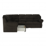 Szétnyitható sarokülőgarnitúra, capuccino, balos, MORAG