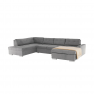 Kanapé, szürke, bal, PORTOS U Kanapé, szürke, bal, PORTOS U