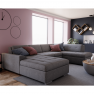 Kanapé, szürke, jobb, PORTOS U