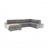 Kanapé, szürke, jobb, PORTOS U