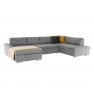 Kanapé, szürke, jobb, PORTOS U
