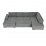 Kanapé, szürke, jobb, PORTOS U