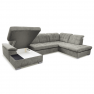 Kanapé, szürkebarna TAUPE, bal, TEODOR