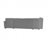 U alakú ülőgarnitúra,  szürke anyag, jobb, BITER U