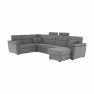 Ülőgarnitúra U alakban, szövet szürke, jobbos, BORN U Ülőgarnitúra U alakban, szövet szürke, jobbos, BORN U